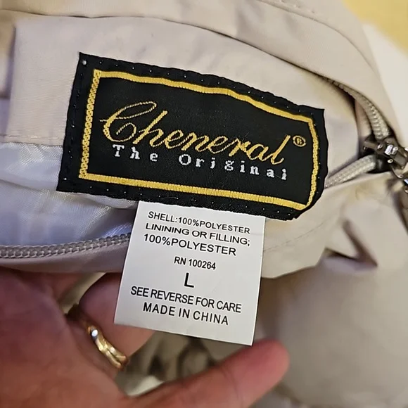 CHENERAL REVERSIBLE Monterey Bay coat jacket- L